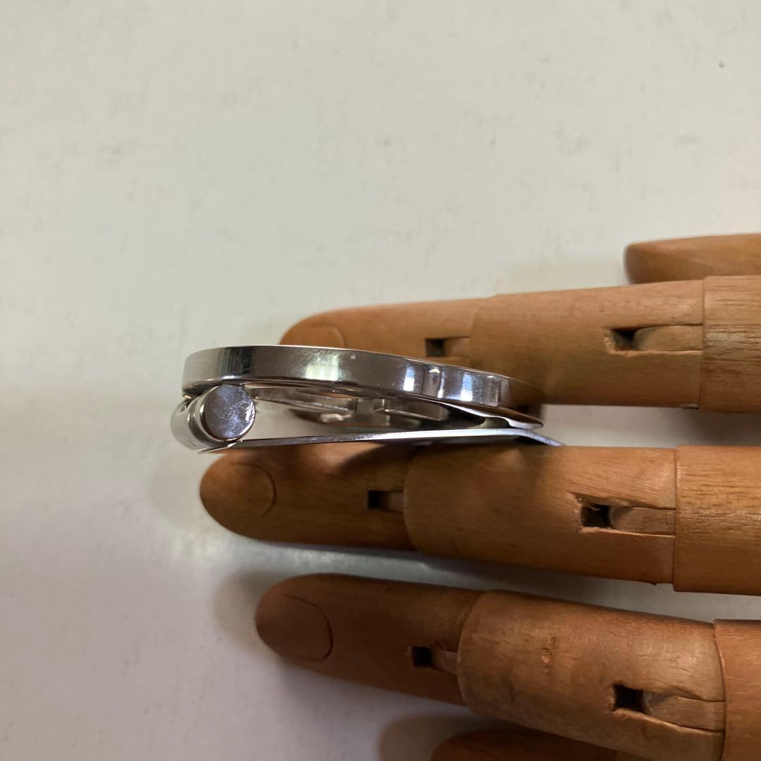 前*伸様 グッチシルバーマネークリップブラックGG ロゴ　インターロッキング　G