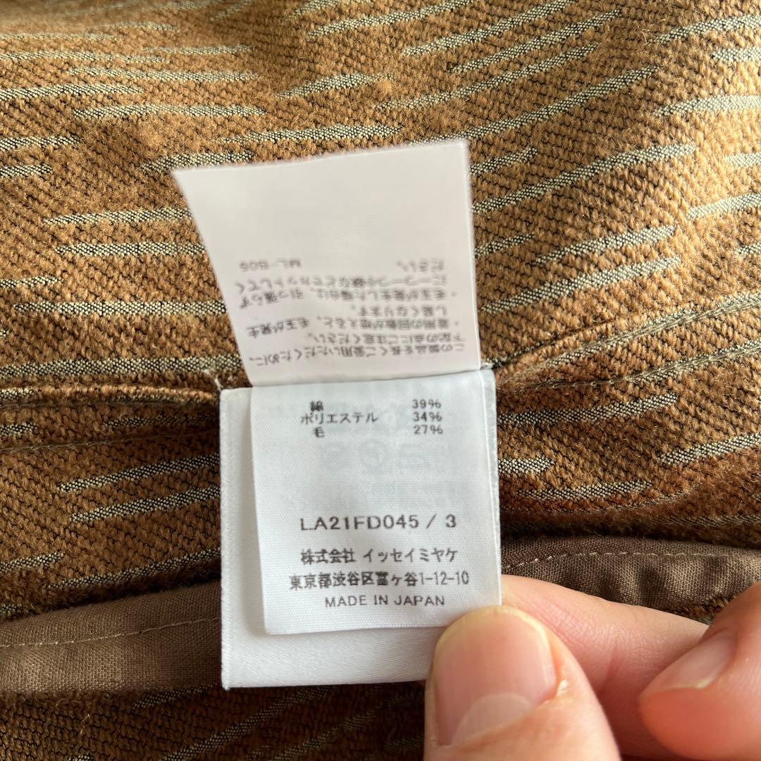 IM MEN オリーブグリーン ストライプ テーラードジャケット