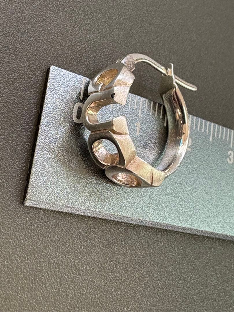 アクセサリー *GUCCI*/ logo foop earring /Ag925/No1542