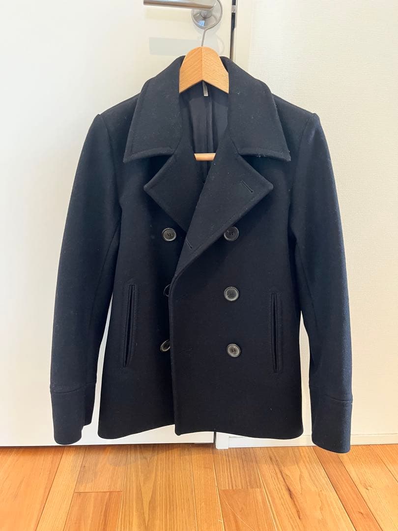 Dior ブラック ウール ピーコート