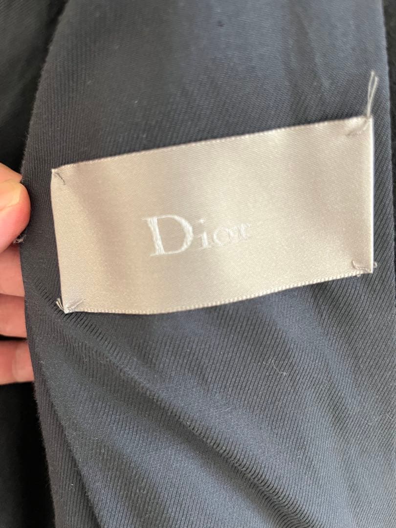 Dior ブラック ウール ピーコート
