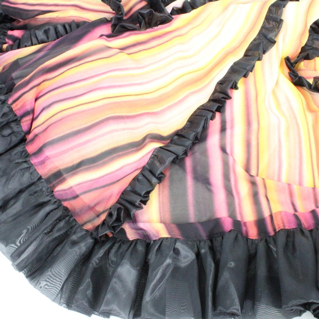 【未使用タグ付き 日本製 社交ダンス衣装】グラデーション サンヨシムラ ドレス