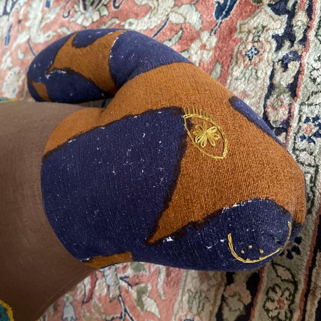 ミナペルホネン　うさぎクッション　slow dance/path