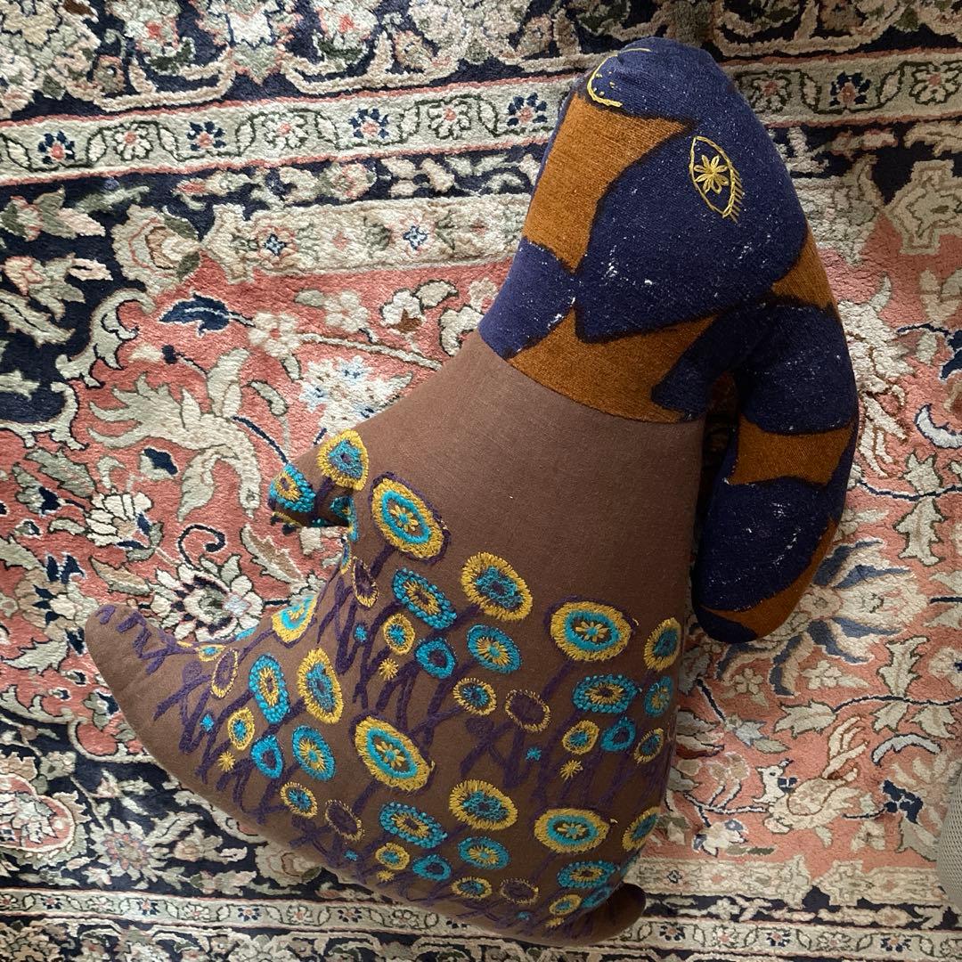 ミナペルホネン　うさぎクッション　slow dance/path