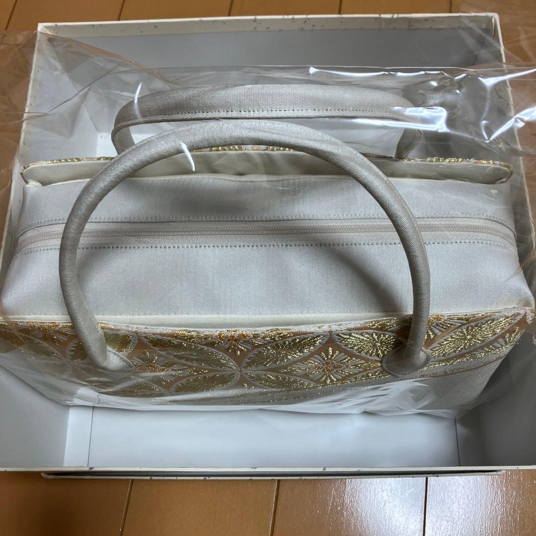 【新品未使用】京都西陣帯使用利休バッグ　和装バッグ