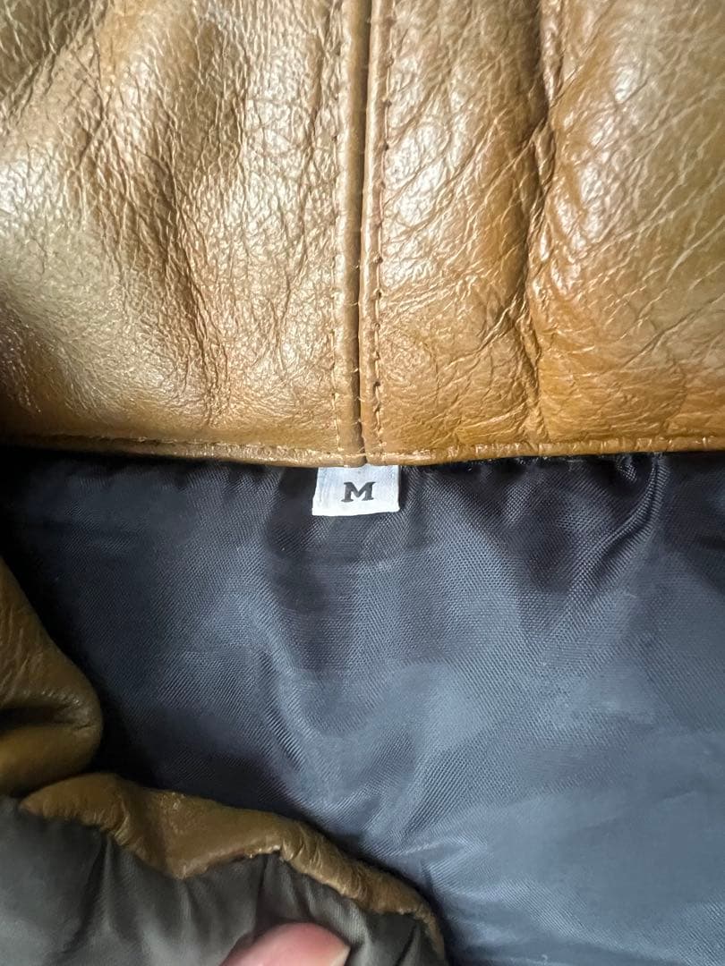 1998年製 Barbour MADE FOR U.K レザー切替ダウンベスト