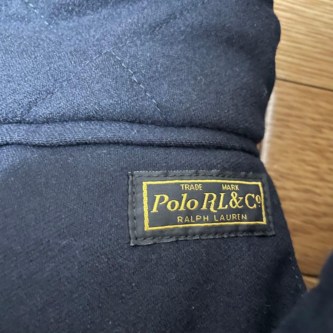 『美品』ポロラルフローレン　ネイビー キルティング テーラードジャケット L