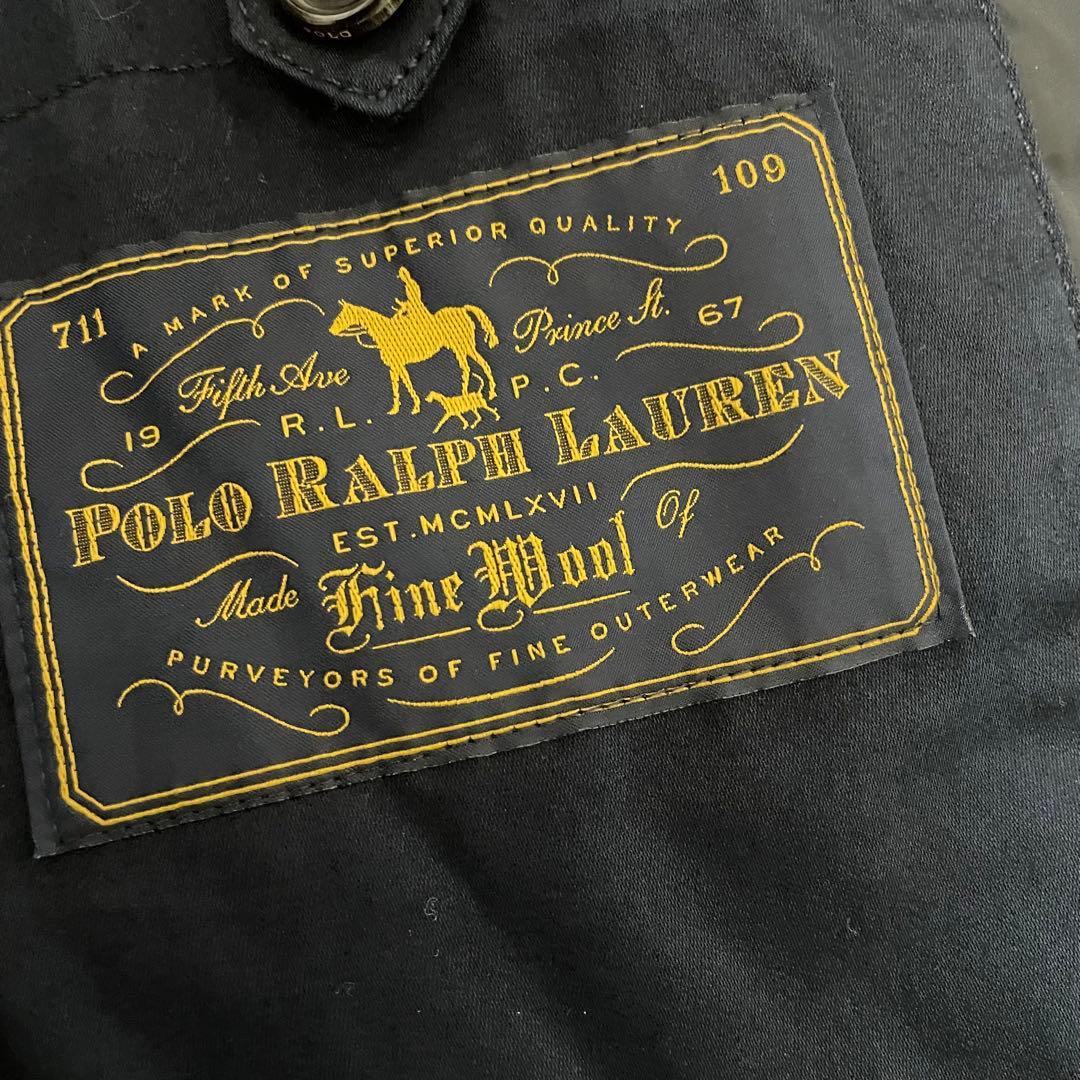 『美品』ポロラルフローレン　ネイビー キルティング テーラードジャケット L