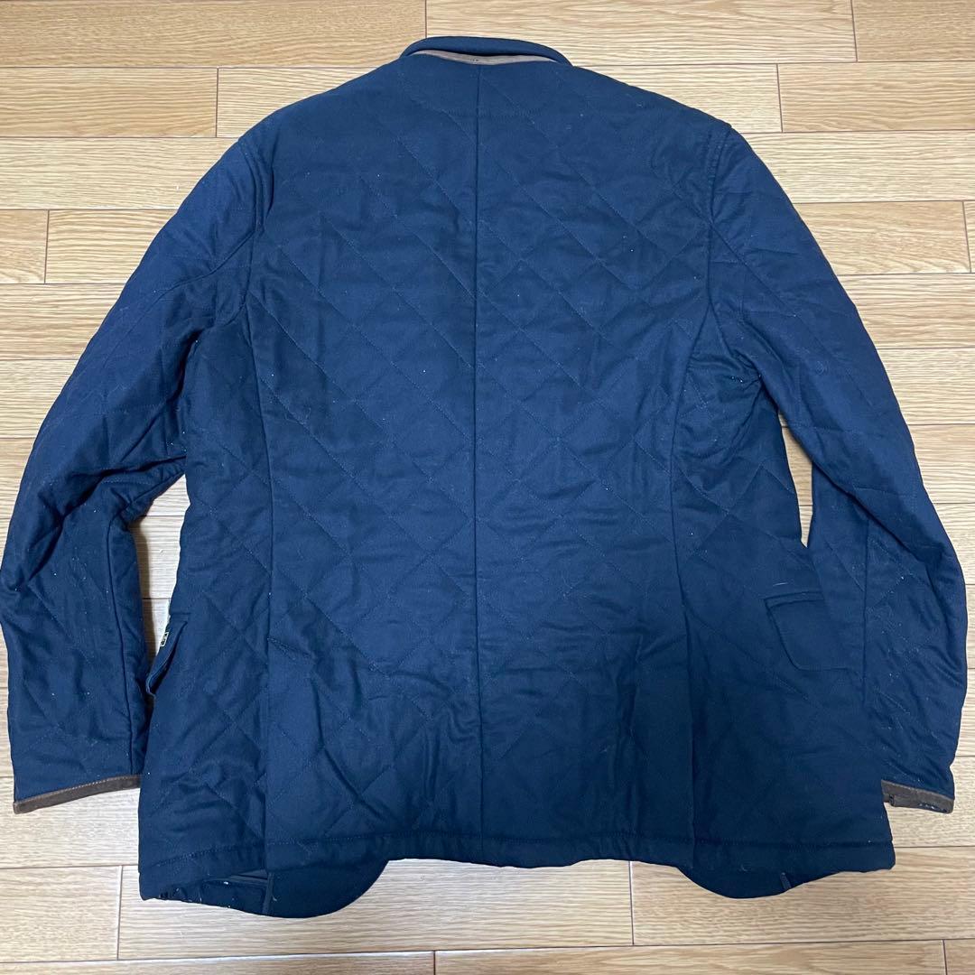 『美品』ポロラルフローレン　ネイビー キルティング テーラードジャケット L