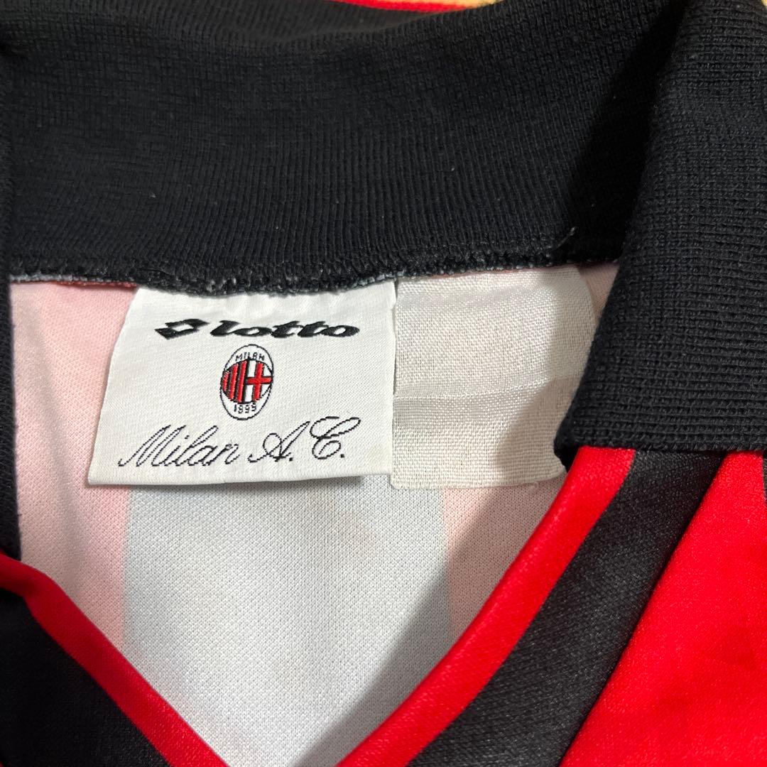 90sACミランユニフォームLotto製OPELスポンサー95-96ホームシャツ