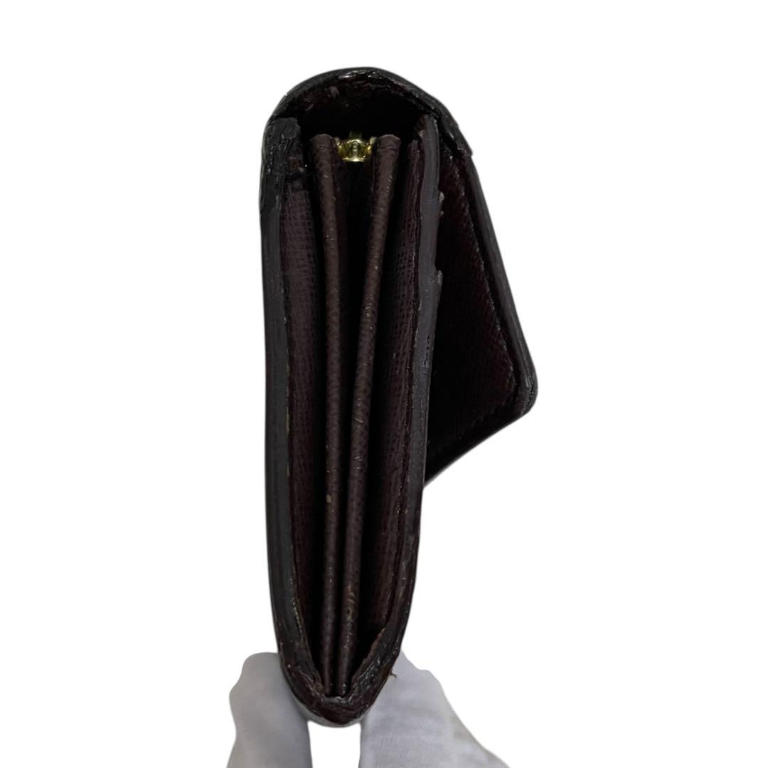 y*ん様 ルイヴィトン 長財布 ダミエ ポルト トレゾール ブラウン