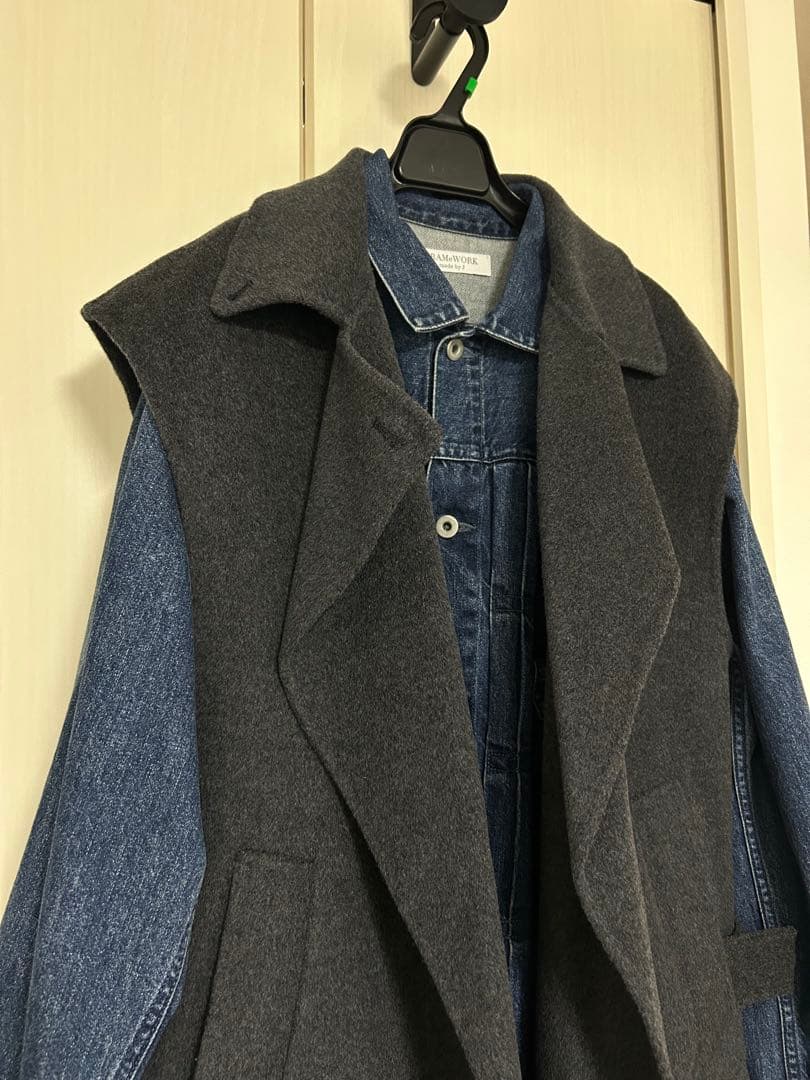 FRAMeWORKフレームワークmadebyJ袖ボリュームデニムジャケット美品