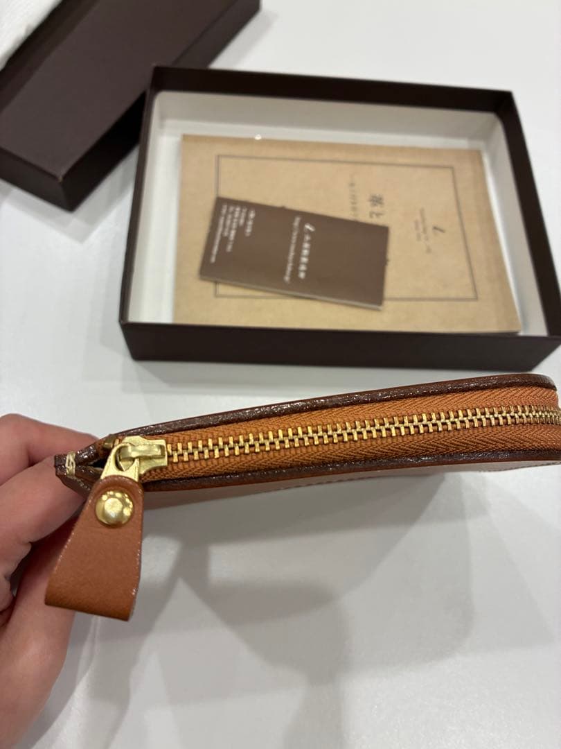 お値下げ中❗️土屋鞄製造所　ブラウン 財布Lファスナーオーク　ヌメ革