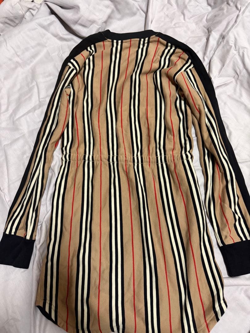 BURBERRY ストライプ柄 長袖ワンピース 164cm