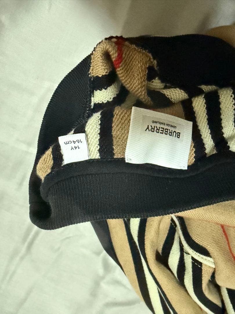 BURBERRY ストライプ柄 長袖ワンピース 164cm