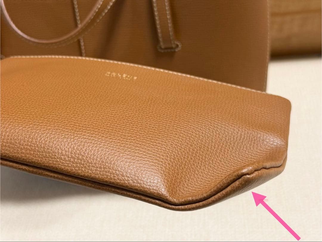 【未使用級美品】ポレーヌ cyme mini キャメル ショルダーバッグ