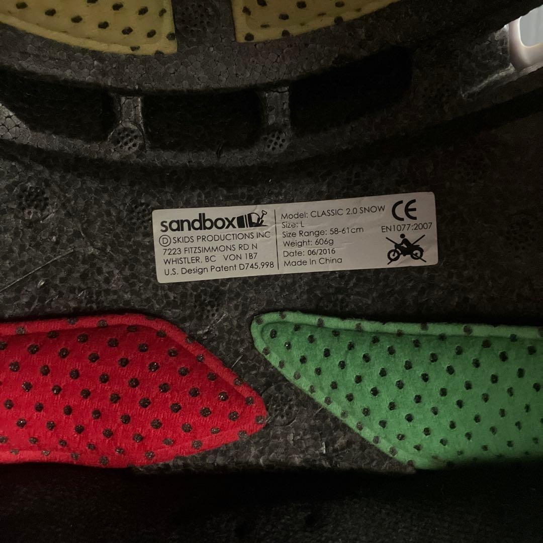 sandbox Lサイズ スノーボードヘルメット マーブル