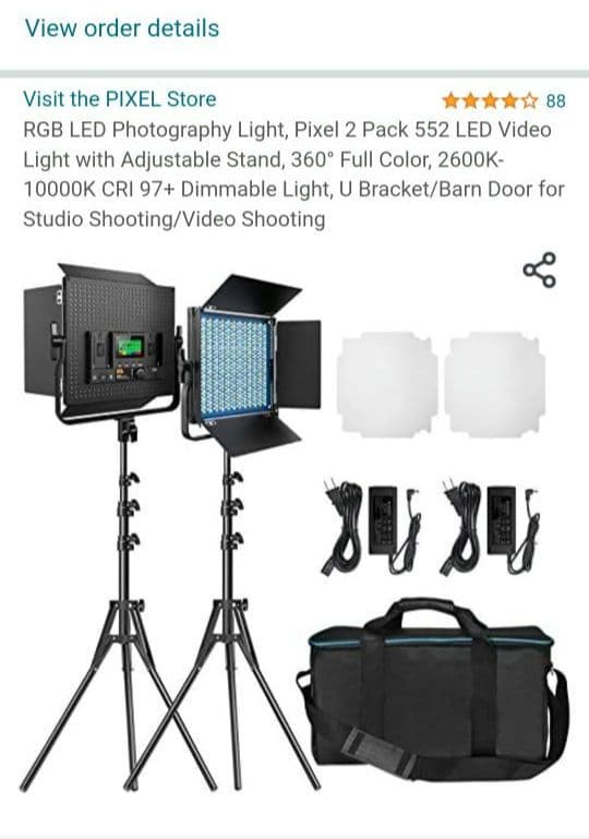 もち　RGB LED 写真ライト、 552 LED ビデオライト