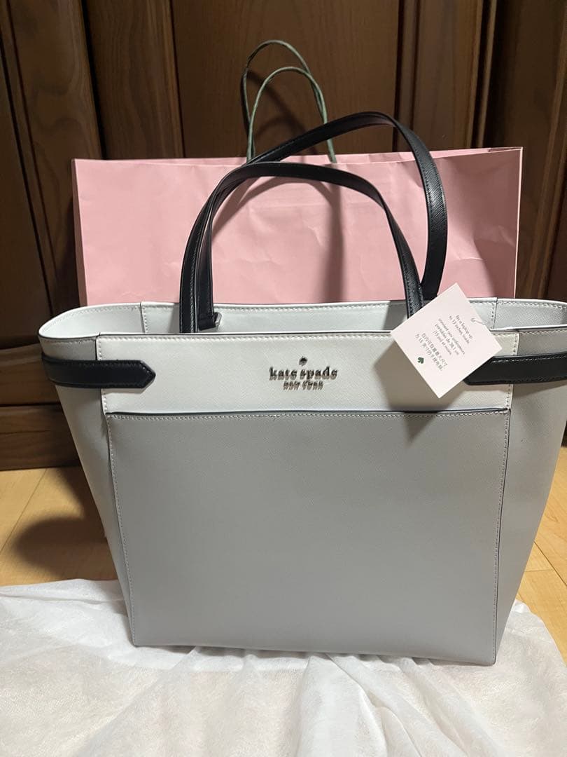 kate spade グレー トートバッグ