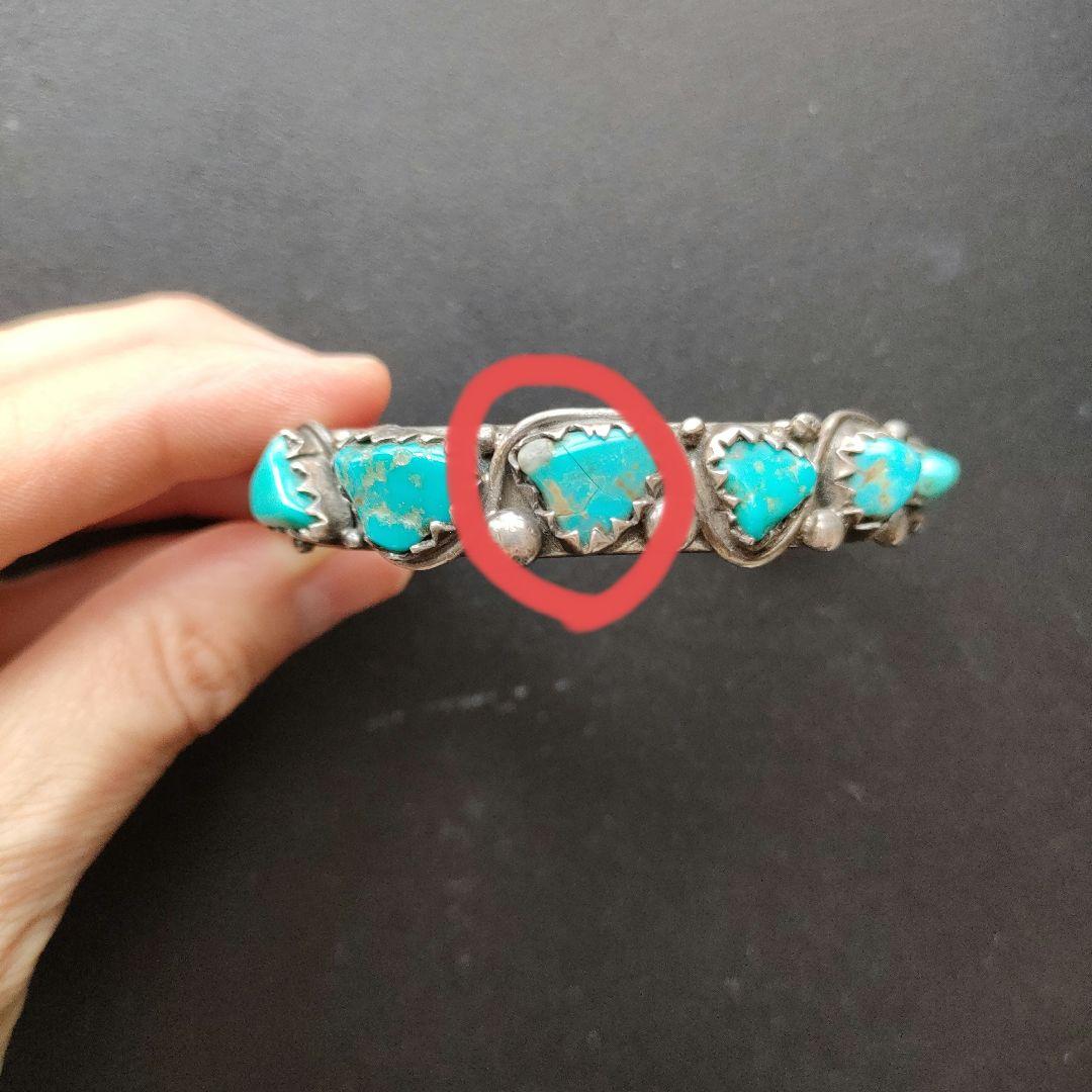 ターコイズ バングル　シルバーバングル