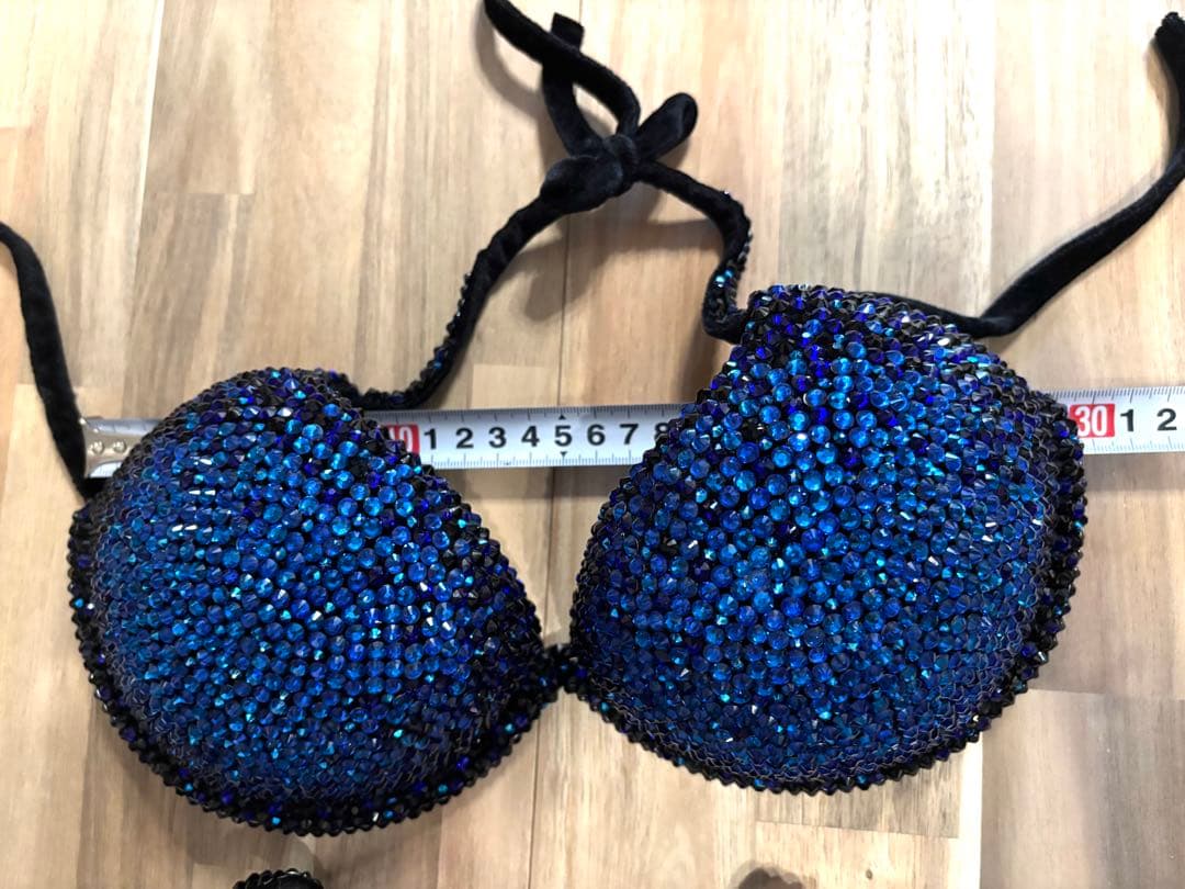 SVビキニJBBFビキニフィットネス青グラデ