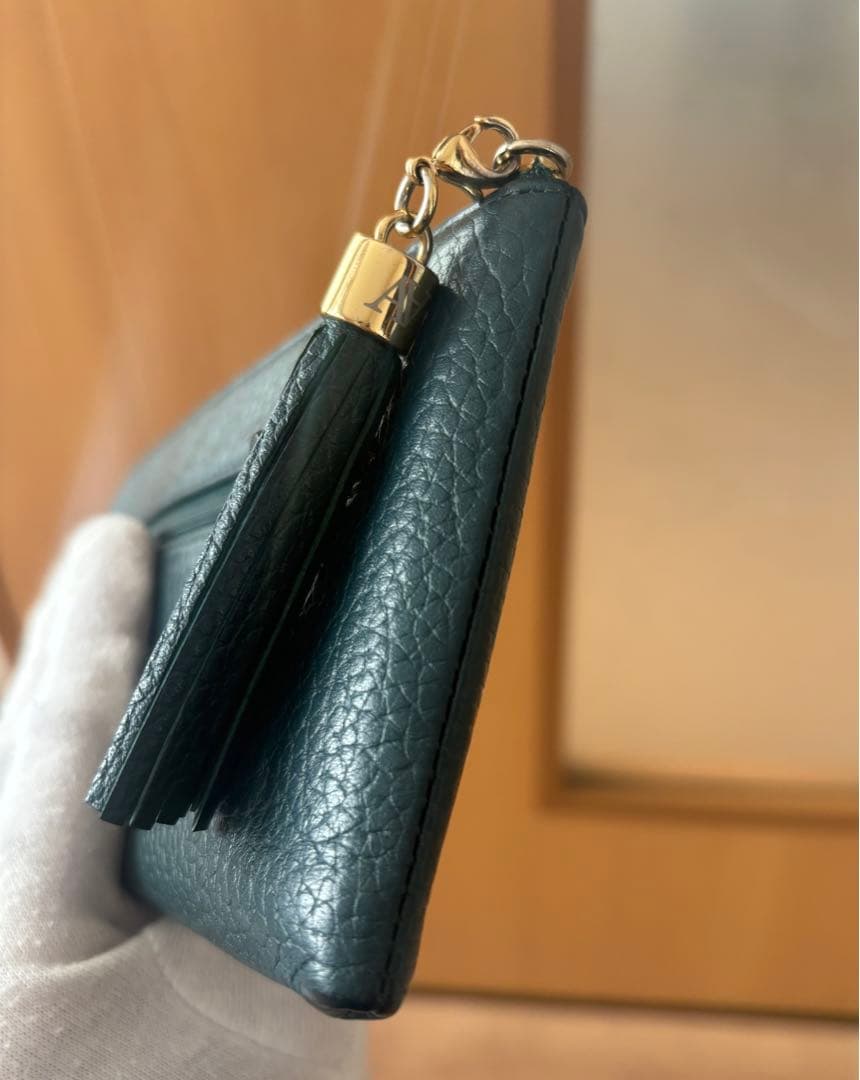 【希少】アタオ limo リモ ケリー限定色ボタニカルグリーン L字長財布 箱付