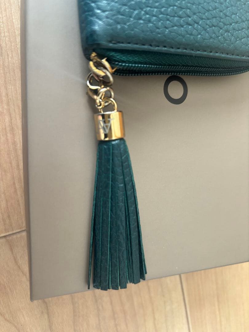 【希少】アタオ limo リモ ケリー限定色ボタニカルグリーン L字長財布 箱付