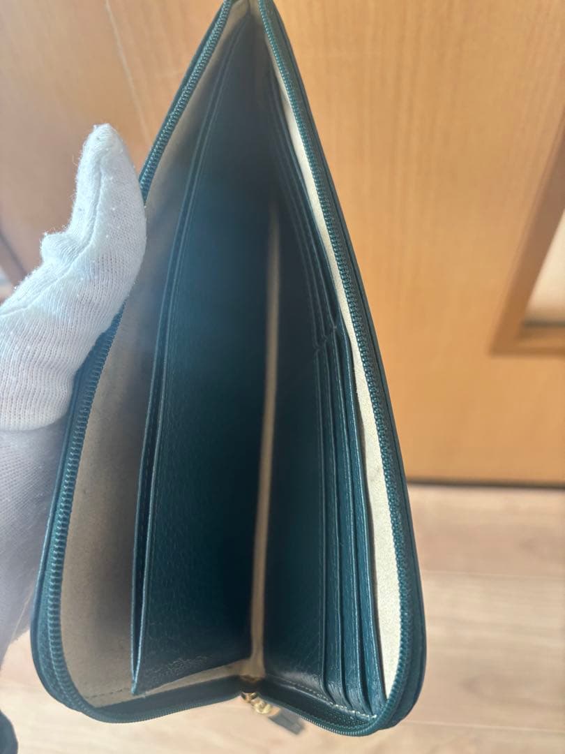 【希少】アタオ limo リモ ケリー限定色ボタニカルグリーン L字長財布 箱付