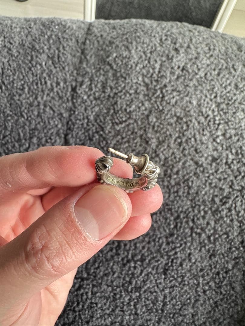 美品 CHROME HEARTS シルバー フープピア