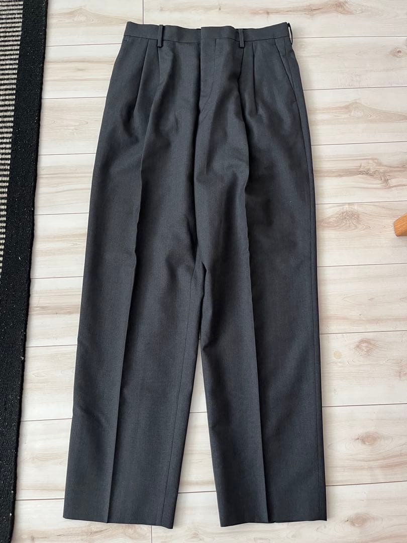 パンツ AULAREE 21AW BLUEFACED WOOL SLACKS
