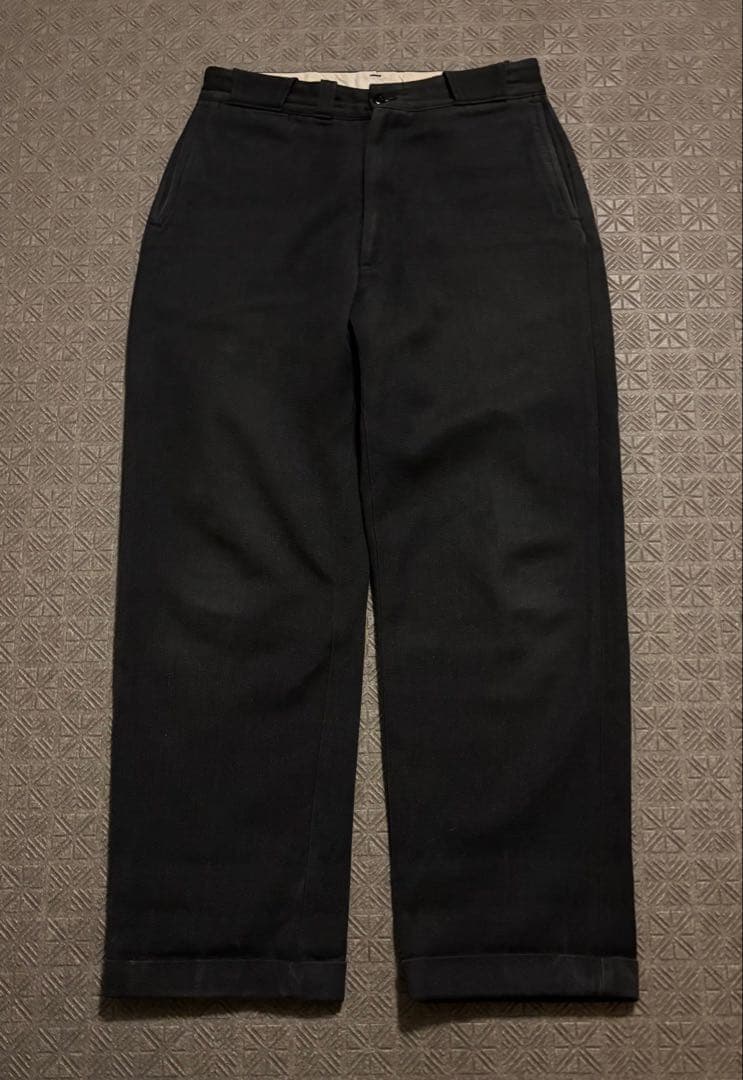 50s 60s ウィップコード 墨黒 オールコットン ブラック 菱形 希少美品