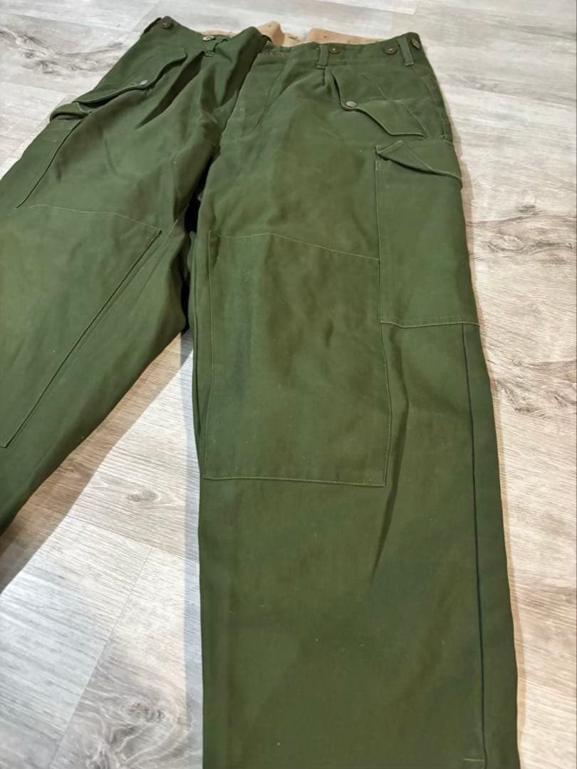 434 希少 スウェーデン軍 M59 カーゴパンツ C48 ベルト付き