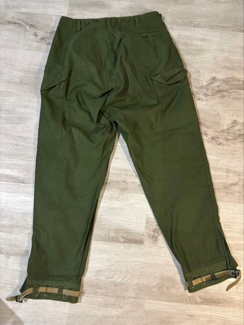 434 希少 スウェーデン軍 M59 カーゴパンツ C48 ベルト付き