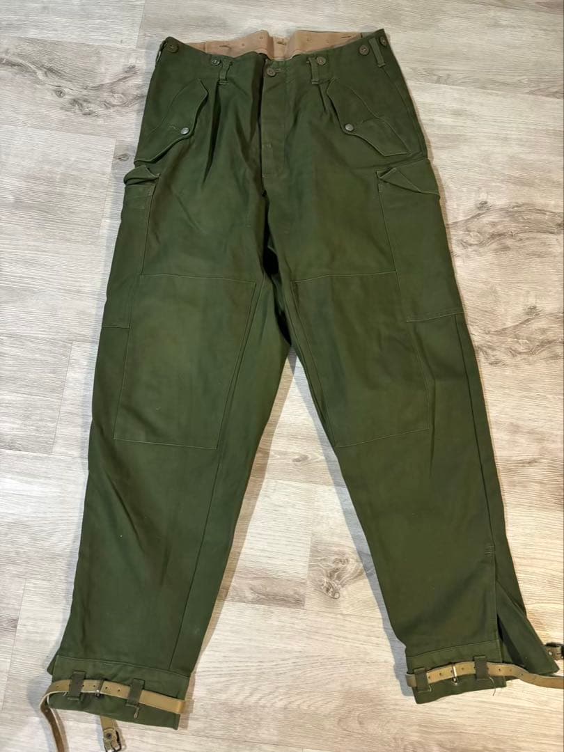 434 希少 スウェーデン軍 M59 カーゴパンツ C48 ベルト付き