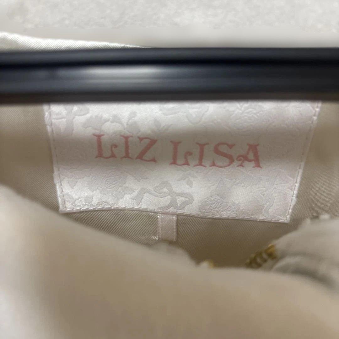 LIZ LISA シャギーツインリボンポンチョ ホワイト タグ付き