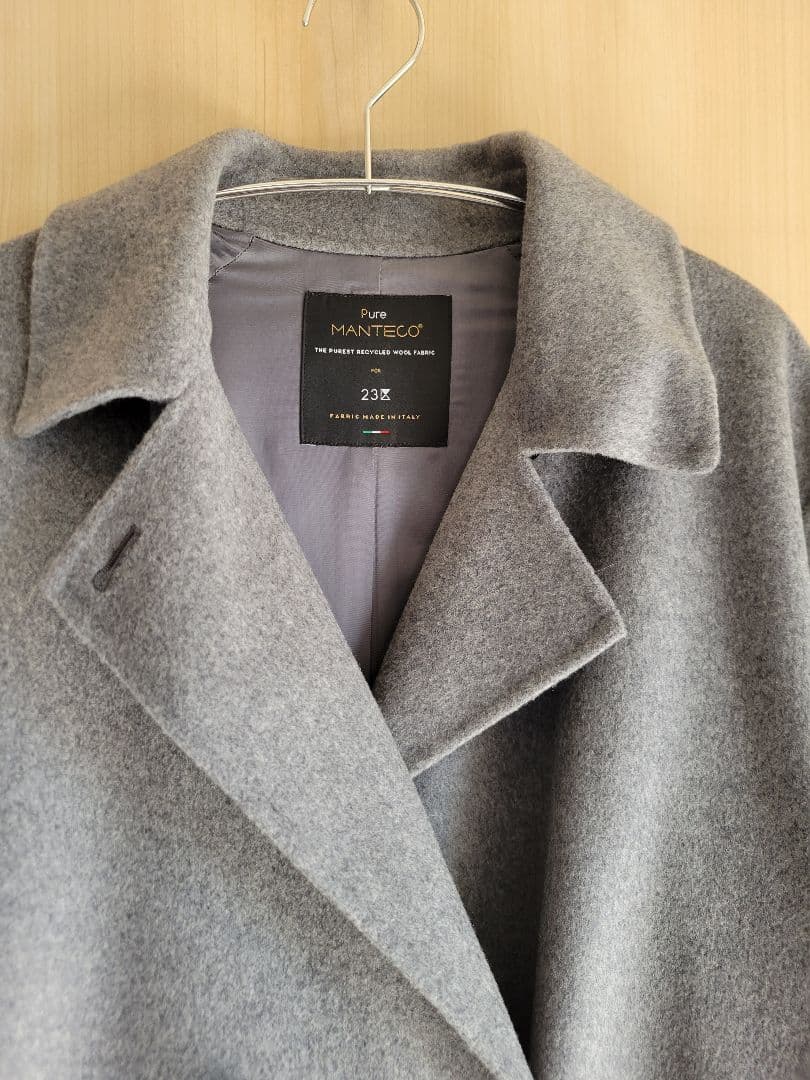 品切れ　23区 MANTECOPure チェスターコート　アウター　M　グレー