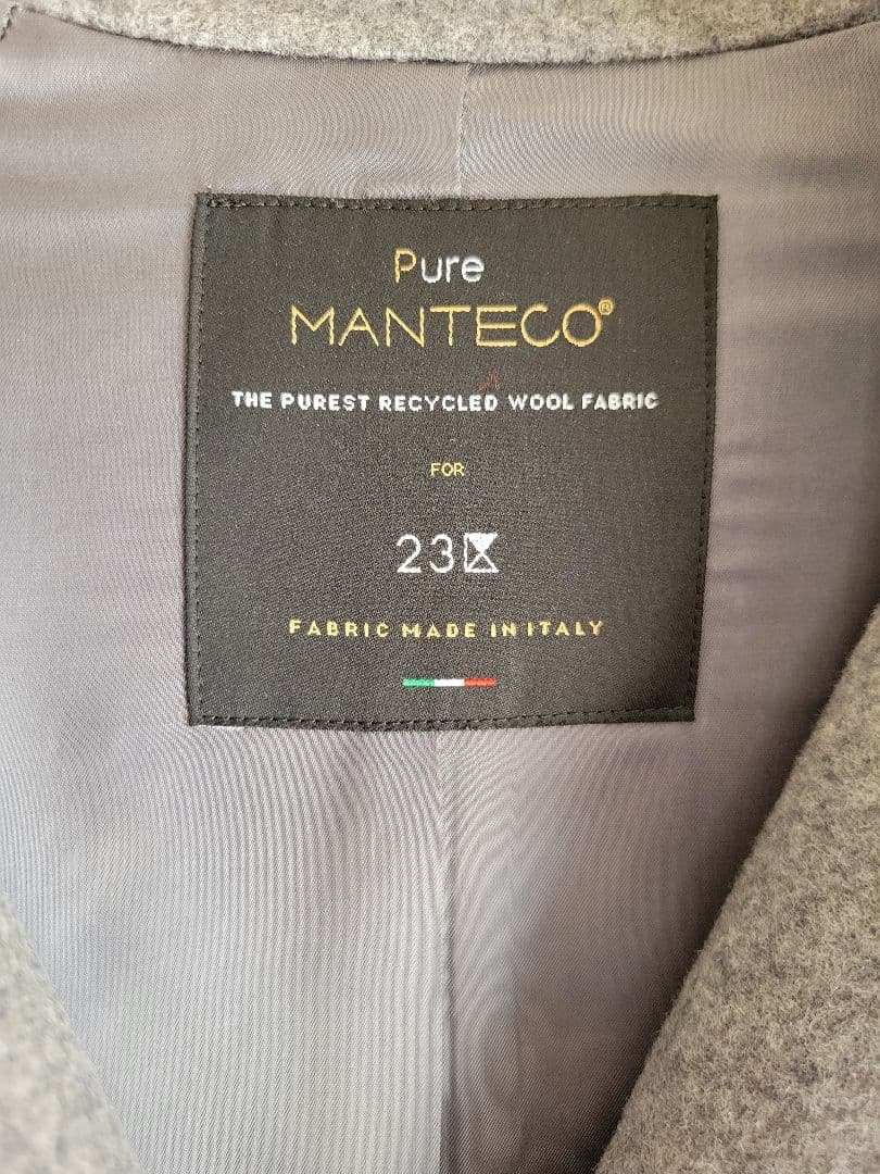 品切れ　23区 MANTECOPure チェスターコート　アウター　M　グレー