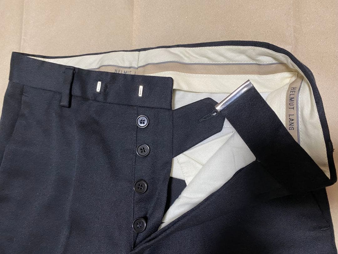 ヘルムートラング　本人期　黒スラックス　 サイズ44 アーカイブ