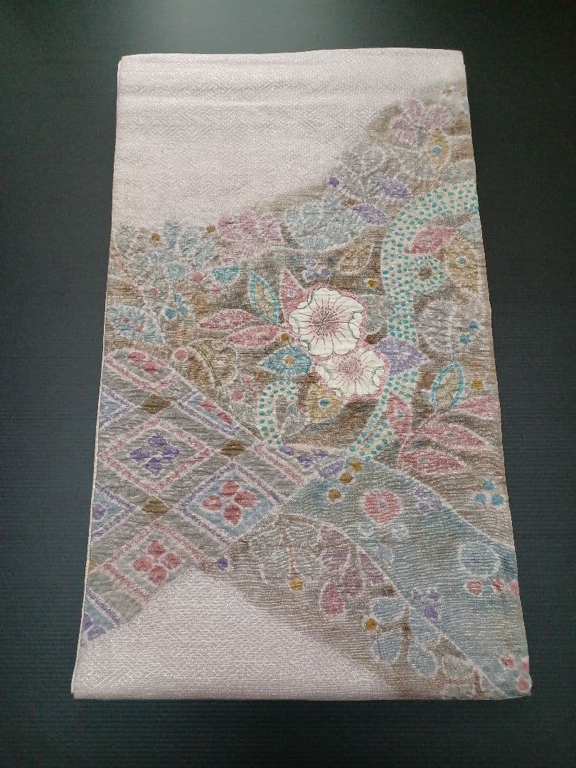 ［六通］袋帯　辻ヶ花　中古品 O-231