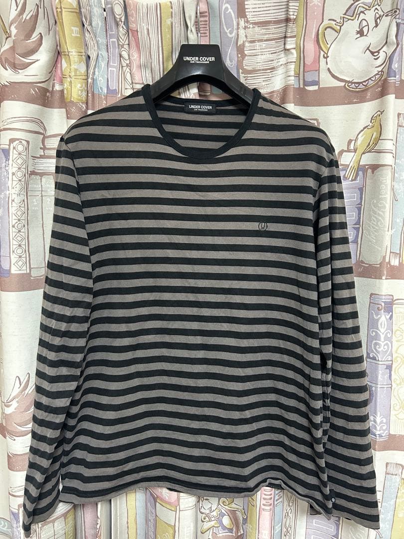 アンダーカバー初期黒タグボーダーロンT③ undercoverジョニオ