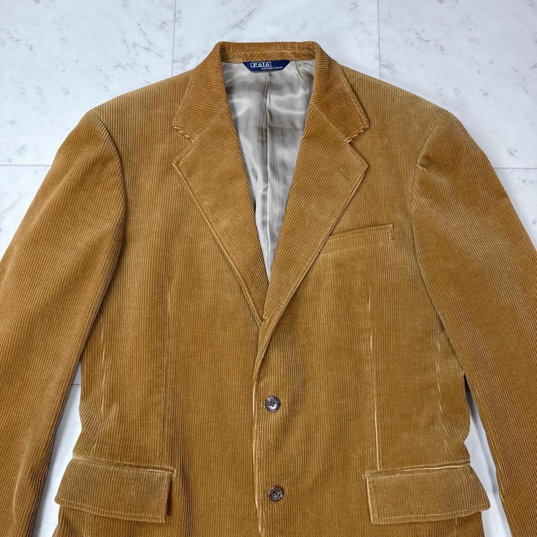 希少 ポロバイラルフローレン 三角タグ コーデュロイジャケット 茶色系 AB7