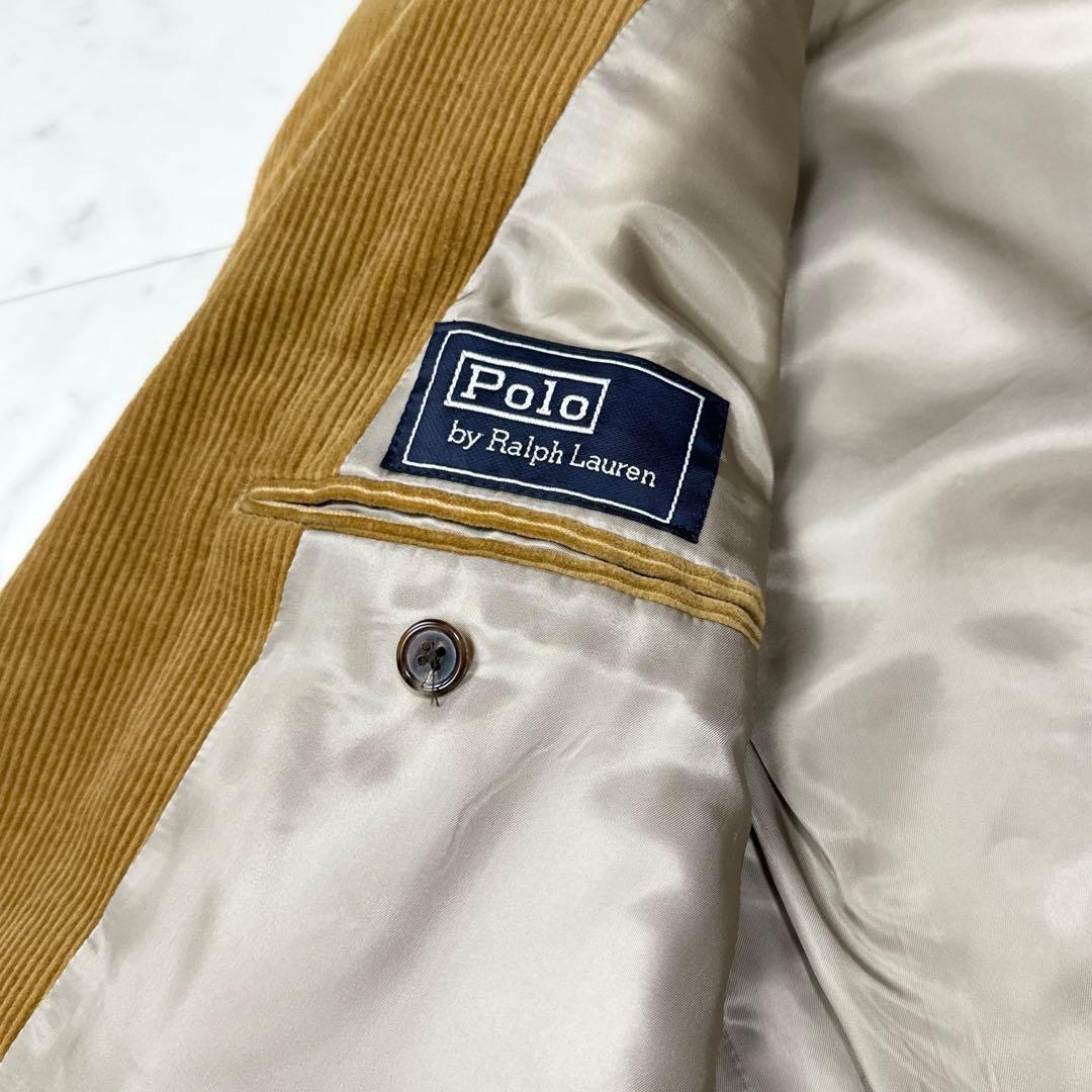 希少 ポロバイラルフローレン 三角タグ コーデュロイジャケット 茶色系 AB7