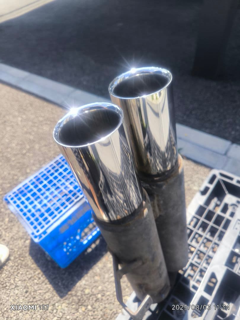 kazuya　ディアルマフラー　ワンオフ　真円　セダン等　加工用　➀