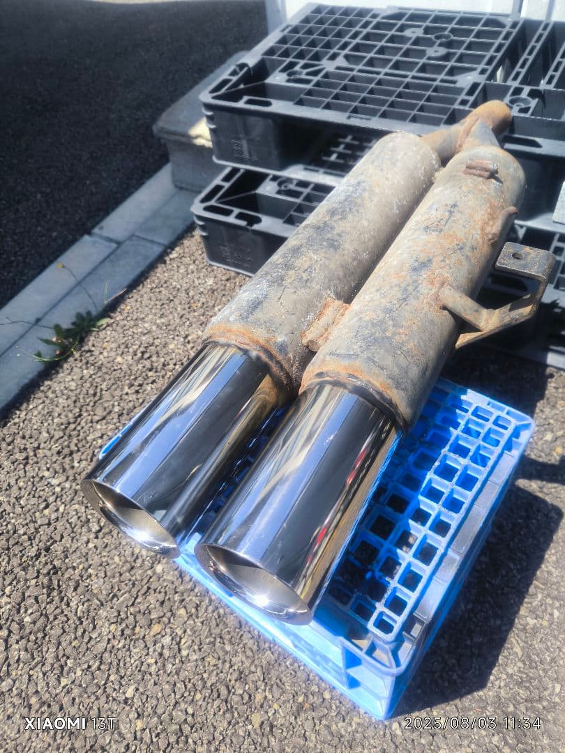 kazuya　ディアルマフラー　ワンオフ　真円　セダン等　加工用　➀