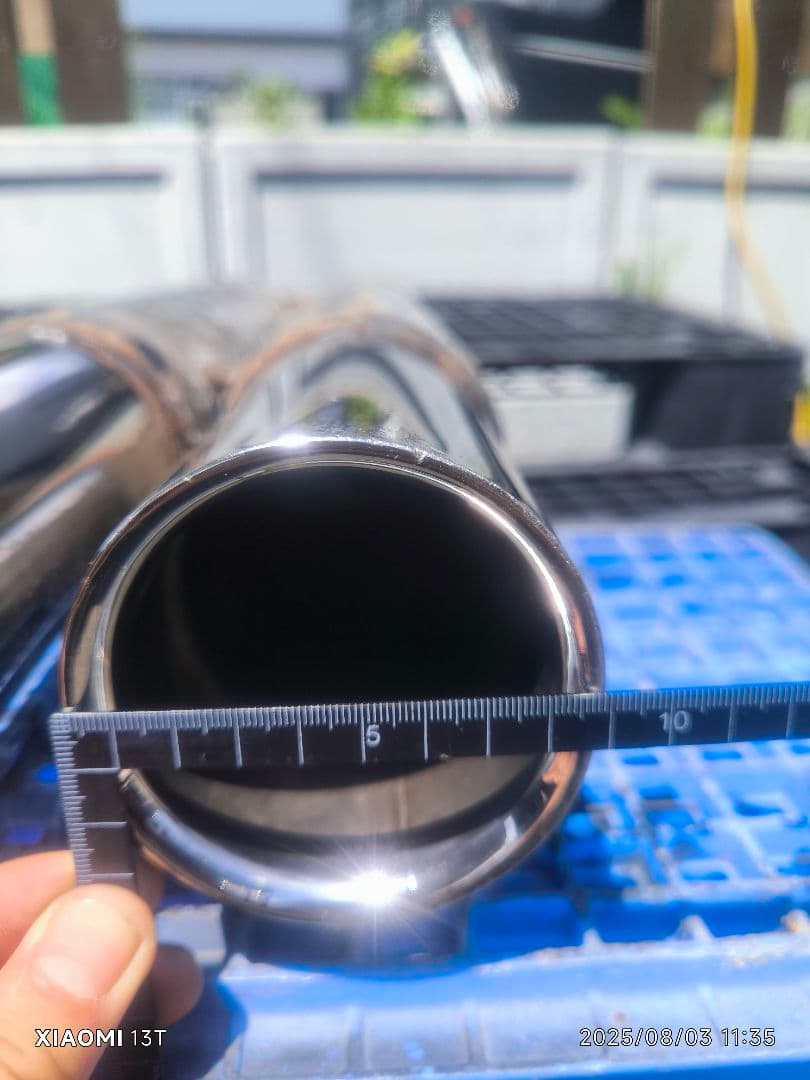 kazuya　ディアルマフラー　ワンオフ　真円　セダン等　加工用　➀