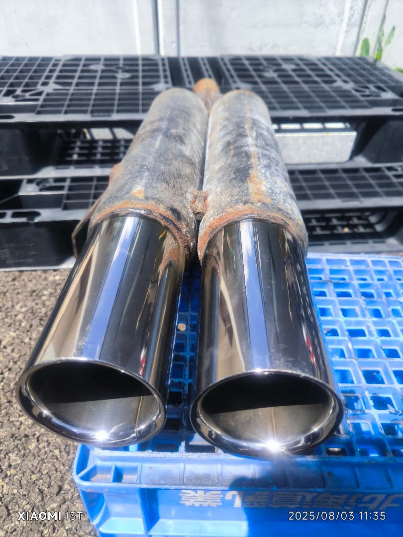 kazuya　ディアルマフラー　ワンオフ　真円　セダン等　加工用　➀