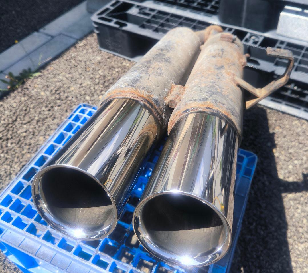 kazuya　ディアルマフラー　ワンオフ　真円　セダン等　加工用　➀