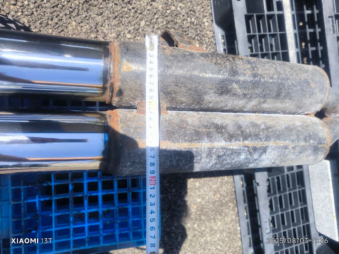 kazuya　ディアルマフラー　ワンオフ　真円　セダン等　加工用　➀