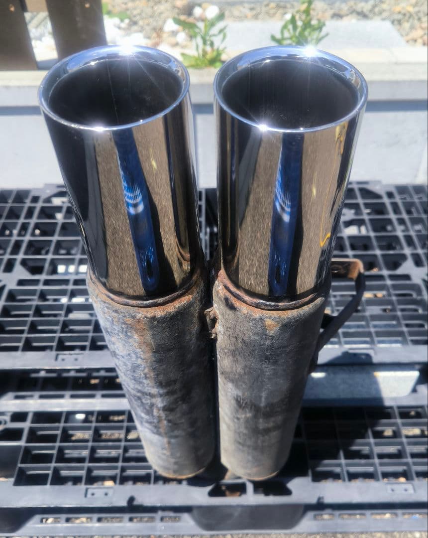 kazuya　ディアルマフラー　ワンオフ　真円　セダン等　加工用　➀