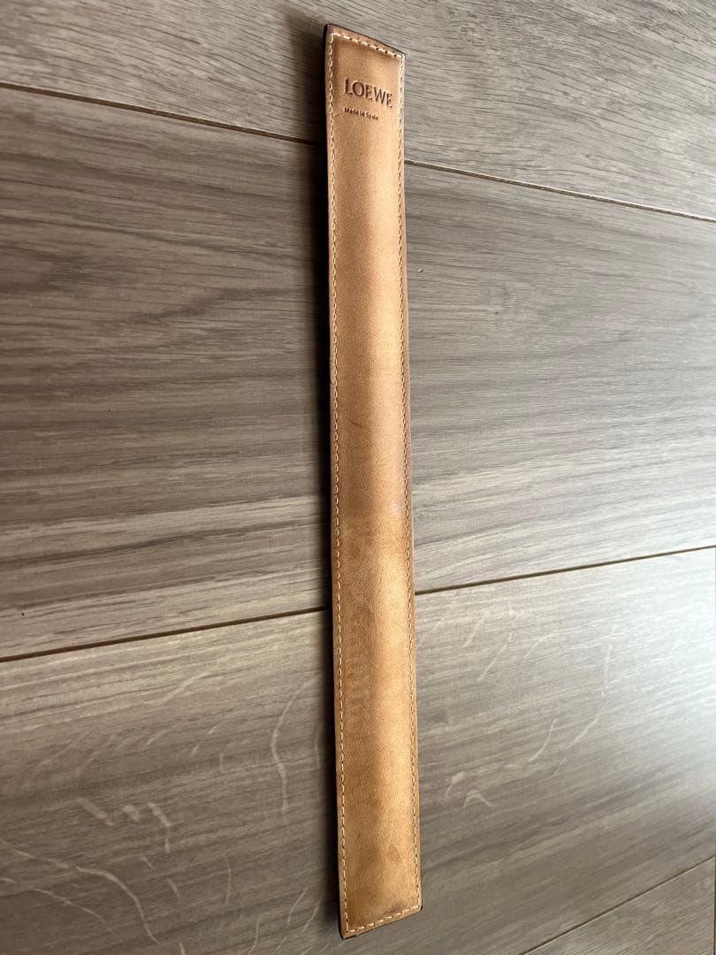 LOEWE ロエベ　ブラウン レザー バングル ブレスレット